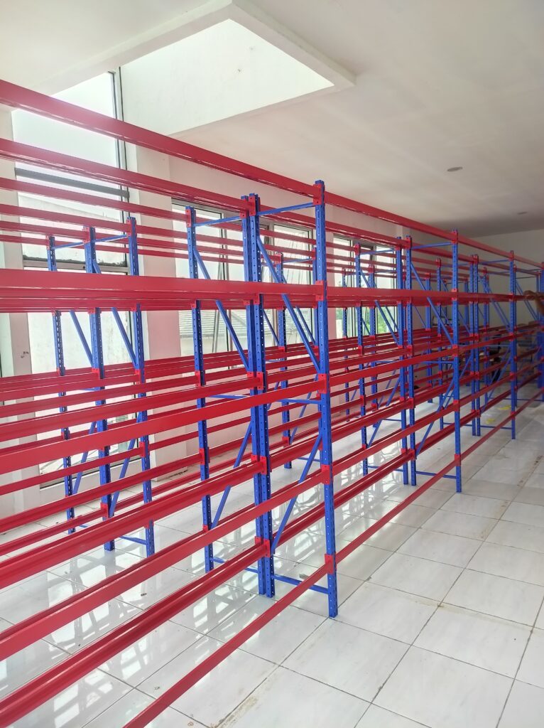 RAK BESI GUDANG SUSUN LIGHT DUTY SERBAGUNA TIPE C-150, UKURAN 200x38x200 CM, LOAD MAX 150 KG/LAYER | RAJA RAK GUDANG | KIRIM KE SELURUH INDONESIA