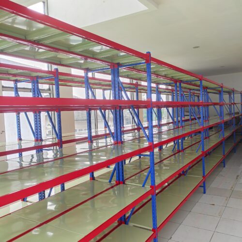 RAK BESI GUDANG SUSUN LIGHT DUTY SERBAGUNA TIPE C-150, UKURAN 200x38x200 CM, LOAD MAX 150 KG/LAYER | RAJA RAK GUDANG | KIRIM KE SELURUH INDONESIA