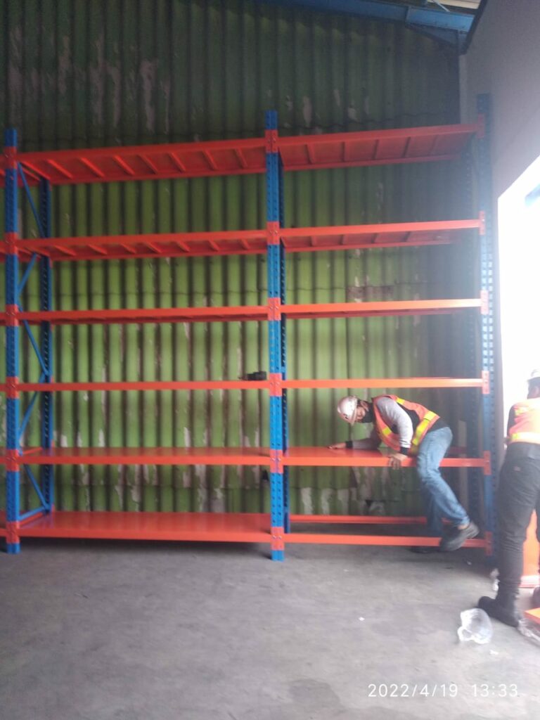 RAK GUDANG BESI MEDIUM DUTY TIPE ZA-500 TINGGI 300 CM, KAPASITAS 500 KG / LAYER, UKURAN 200x50x300 CM & 200x60x300 CM