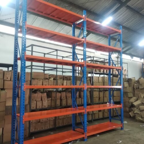 RAK GUDANG BESI MEDIUM DUTY TIPE ZA-500 TINGGI 300 CM, KAPASITAS 500 KG / LAYER, UKURAN 200x50x300 CM & 200x60x300 CM