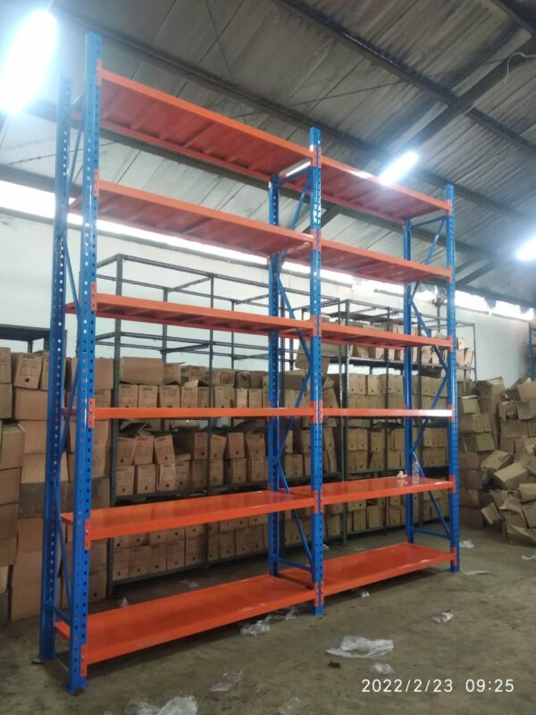 RAK GUDANG BESI MEDIUM DUTY TIPE ZA-500 TINGGI 300 CM, KAPASITAS 500 KG / LAYER, UKURAN 200x50x300 CM & 200x60x300 CM
