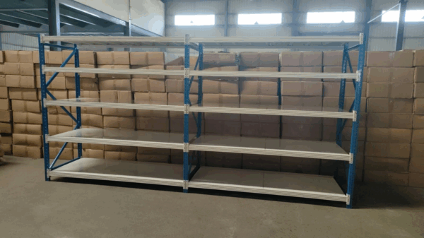 RAK LIGHT DUTY WAREHOUSE RACKING TIPE RR-63 UKURAN 200×80×200 CM KAPASITAS 250 KG/LEVEL | RAJA RAK GUDANG - RAKBESIGUDANG.ID