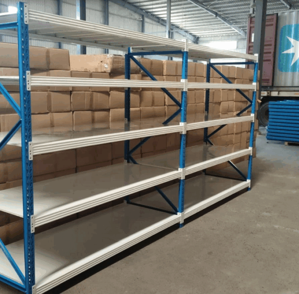 RAK LIGHT DUTY WAREHOUSE RACKING TIPE RR-63 UKURAN 200×80×200 CM KAPASITAS 250 KG/LEVEL | RAJA RAK GUDANG - RAKBESIGUDANG.ID