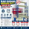 RAK GUDANG MEDIUM DUTY DC-50 KAPS 2 TON PER UNIT ATAU 500 KG/LEVEL | RAKBESIGUDANG.ID