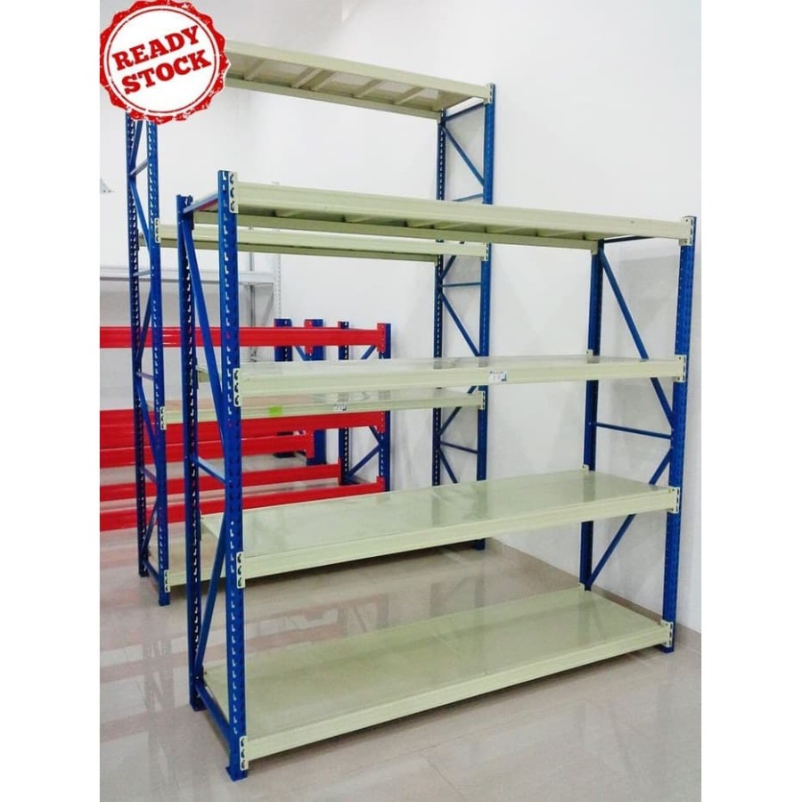 RAK GUDANG MEDIUM DUTY DC-50 KAPS 2 TON PER UNIT ATAU 500 KG/LEVEL | RAKBESIGUDANG.ID